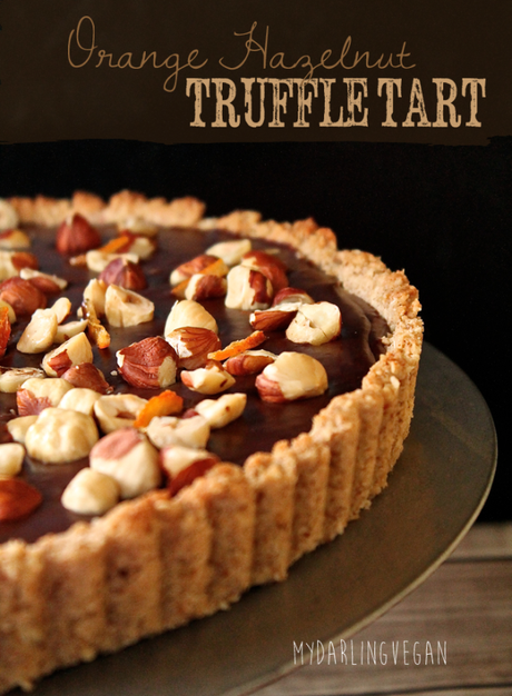 Orange Hazelnut Truffle Tart from My Darling Vegan