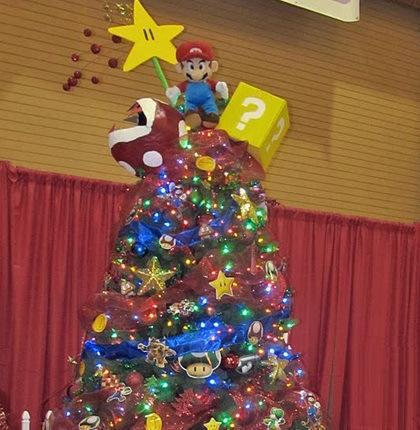 Super Mario Themed Christmas Tree