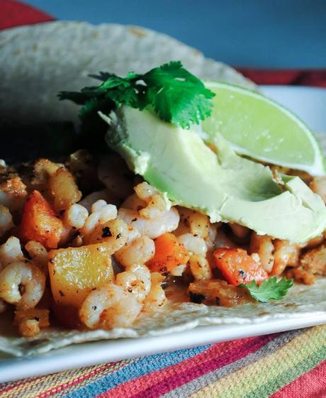 Seafood Burritos with Cod and Shrimp