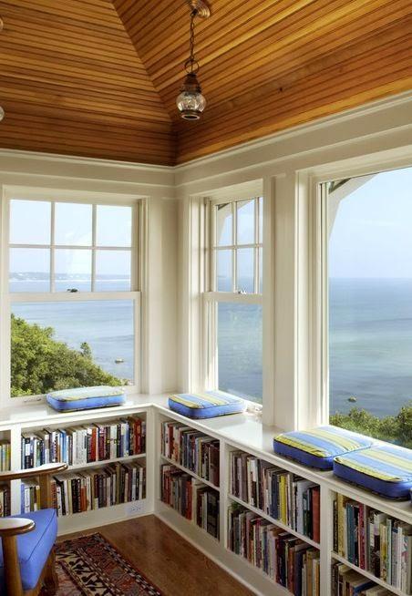 Super dreamy, never-want-to-leave home libraries.