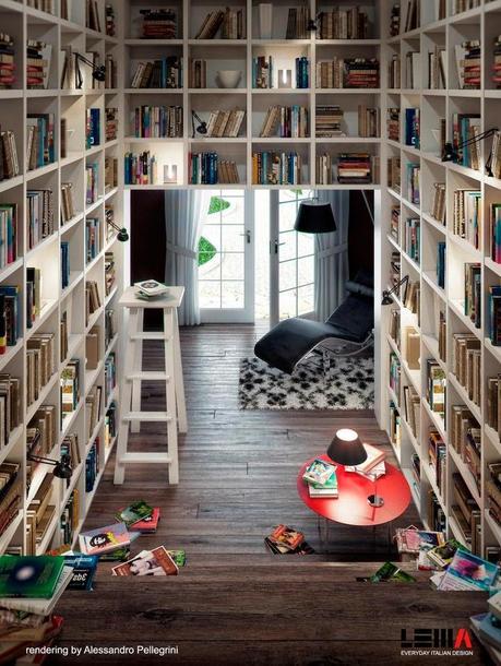 Super dreamy, never-want-to-leave home libraries.