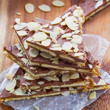 Almond Rum Saltine Toffee