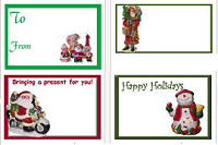 Image: Collectible-themed Holiday Gift Tags