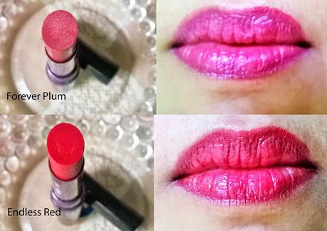 Oriflame The One Colour Unlimited Lipsticks in Forever Plum & Endless Red