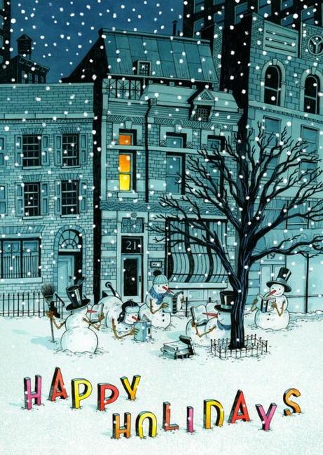 bibliolectors:

Merry Christmas, readers!!!! / Feliz Navidad lectora!!!! (ilustración de John Hendrix)
