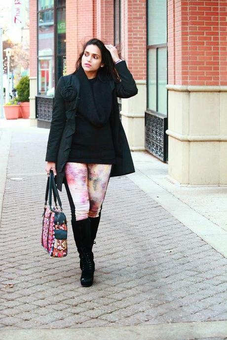 Sweater - Philosophy Jeans - c/o FIGI Jacket - Tahari Boots - Diesel Bag - From Jaipur, Tanvii.com