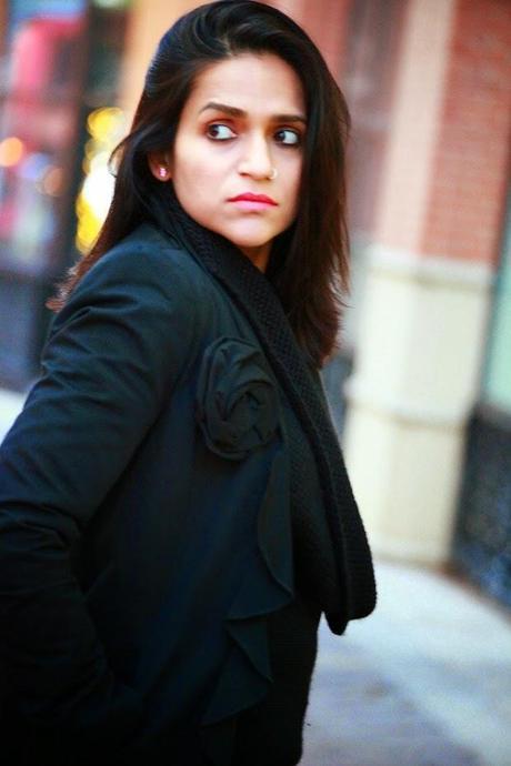 Sweater - Philosophy Jeans - c/o FIGI Jacket - Tahari Boots - Diesel Bag - From Jaipur, Tanvii.com