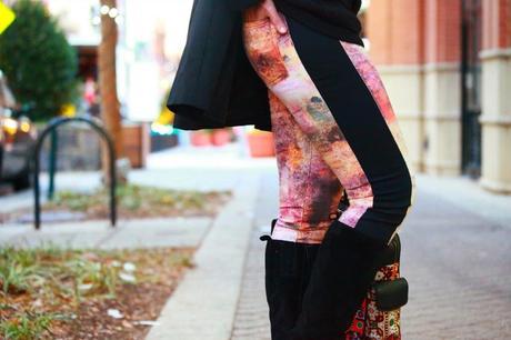 Sweater - Philosophy Jeans - c/o FIGI Jacket - Tahari Boots - Diesel Bag - From Jaipur, Tanvii.com