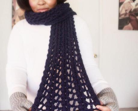 // H U R O N // Large Chunky Knit Scarf