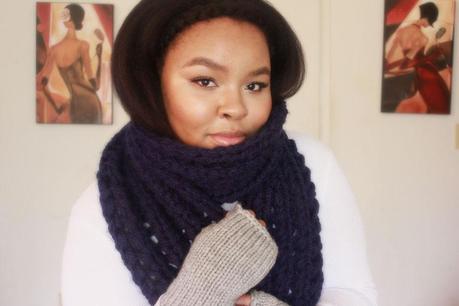 Winter scarf, chunky winter scarf