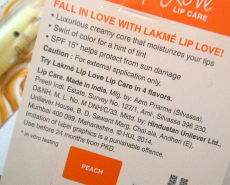 Current Favorite Lip Balms : Lakme Lip Love!