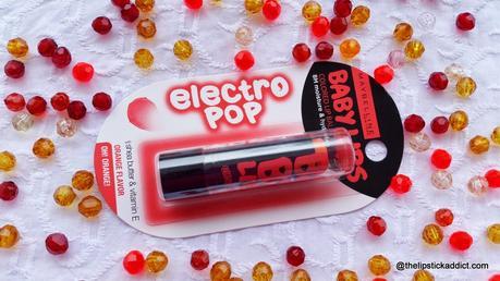 Swatches and Review | Maybelline Baby Lips Electro Pop in Oh-Orange