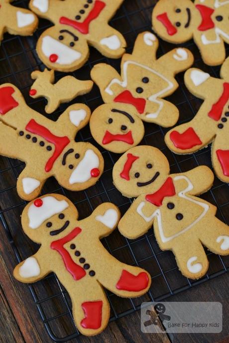 Santa Mustache and Beard Cookies and his Gingerbread Boys and Girls