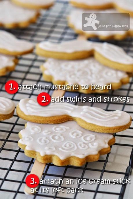 Santa Mustache and Beard Cookies and his Gingerbread Boys and Girls