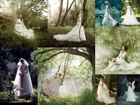 Romantic celtic wedding dresses