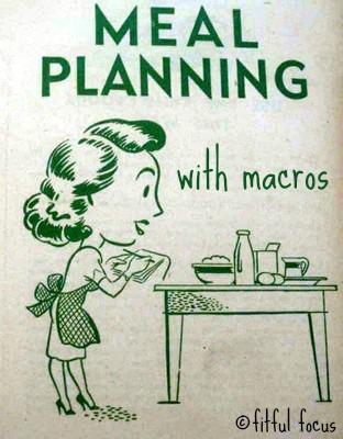 Meal Planning with Macros via Fitful Focus #macros #mealplan #tips