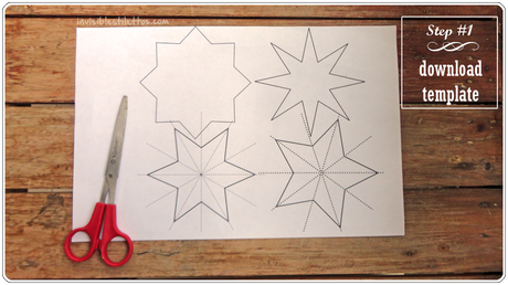 3D Glitter Stars