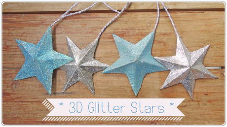 3D Glitter Stars