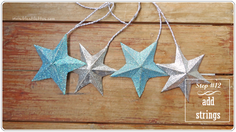 3D Glitter Stars