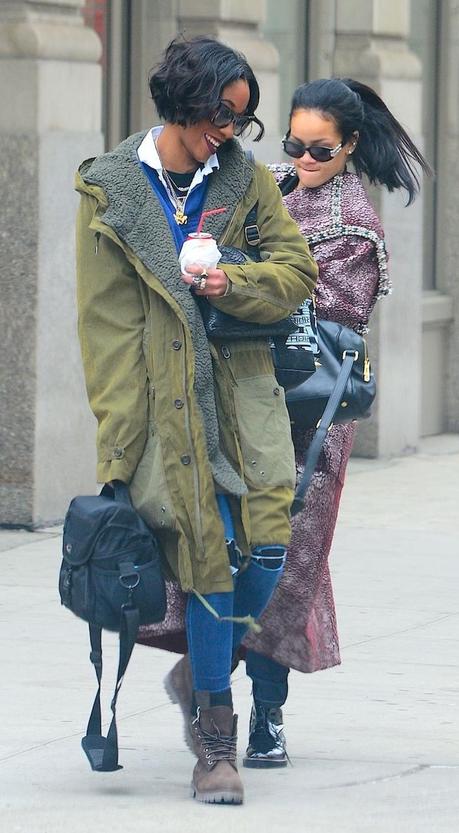 RIHANNA SPOTTED OUT AND ABOUT IN NEW YORK CITY