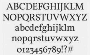 Vollkorn font Vollkorn font