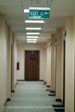 Empty corridor in the office, many of us were taking holiday...