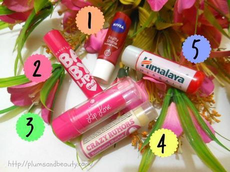 My Top 5 (current) Favorite Lip Balms