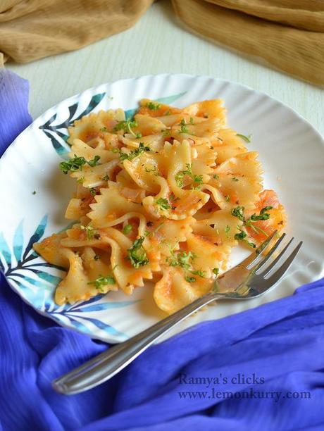 tomato pasta - easy pasta recipes