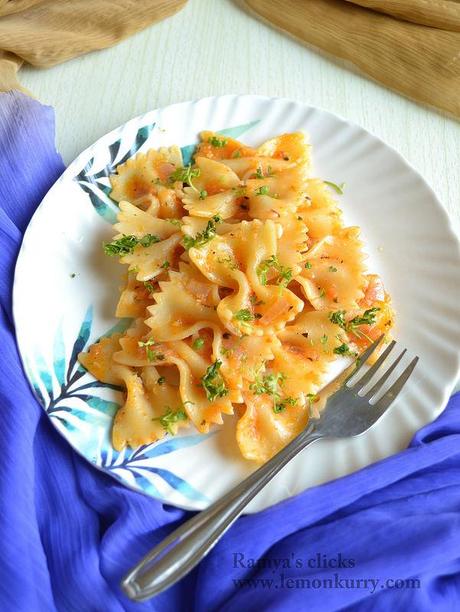 tomato pasta - easy pasta recipes