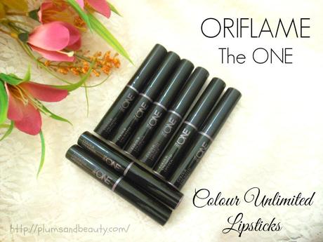 Oriflame the ONE Colour Unlimited Lipsticks : Review, Swatches