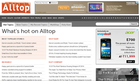 Ultimate Source of Online Traffic : Alltop : eAskme