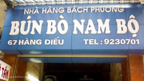 Where to Eat in Hanoi Bun Bo Nam Bo