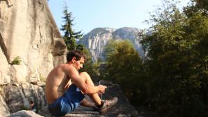 Behind the Scenes of Alex Honnold’s Birthday Challenge Somewhere around 215 pitches.