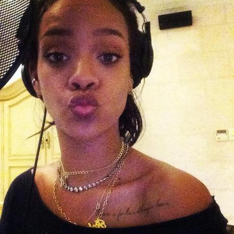 RIHANNA CONTINUES TO WORK ON NEW MUSIC IN BARBADOS