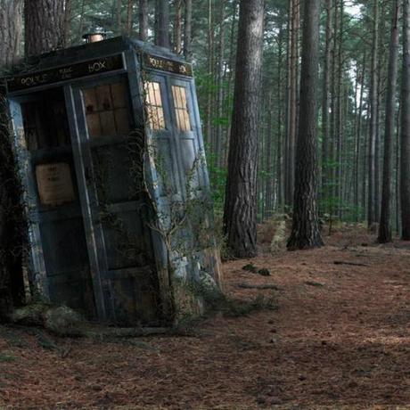 #abandoned #tardis #drwho #woods #overgrown #nerd #geek #nofilter