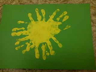 Celebrate the Winter Solstice:Handprint Sun Craft