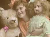 Collection Cartes Vintages Little Girls Dolls