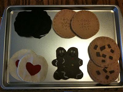 Homemade: Kid's Felt Cookie Playset