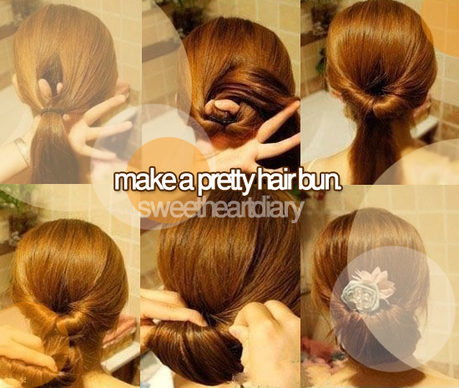 Pretty buns on your hair