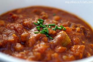 Pumpkin Chili with beef