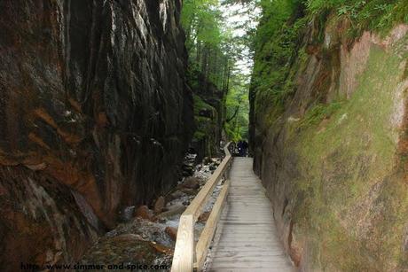 Flume Gorge, and Lake Echo  New Hampshire