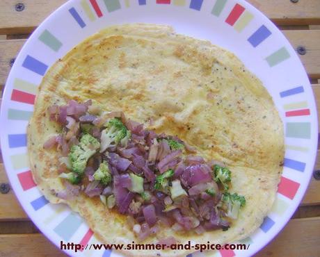 Mushroom & Broccoli Omelet