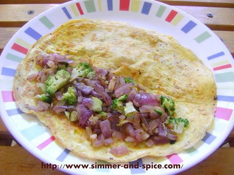 Mushroom & Broccoli Omelet