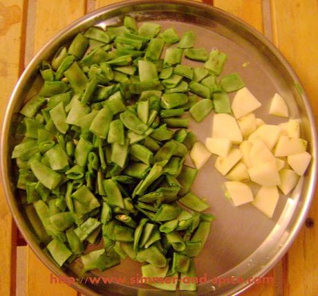 Indian Flat/Broad Beans Recipe ( saem aalu Sabzi)