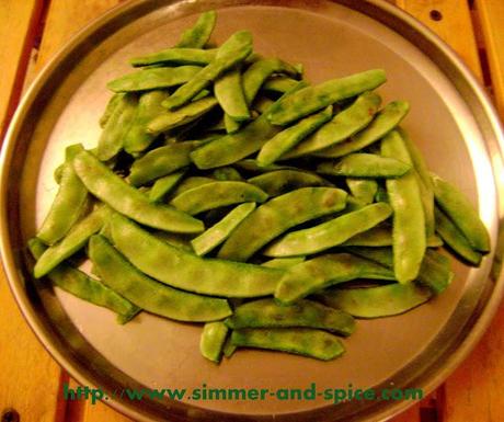 Indian Flat/Broad Beans Recipe ( saem aalu Sabzi)