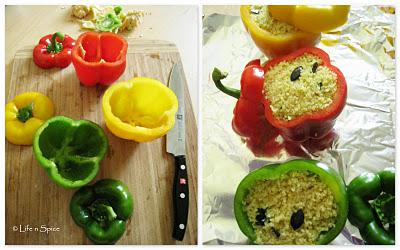 Bulgur Stuffed Bell Peppers