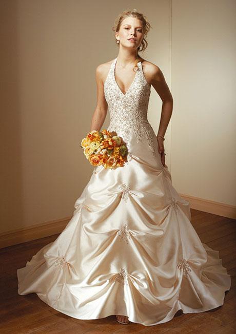 Classic Luxurious Textured Fabrics Wedding Dress