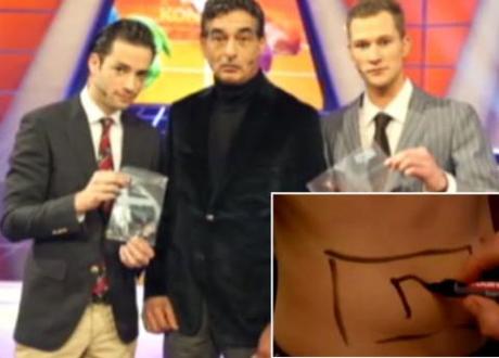 Cannibalistic Dutch TV show hosts eat each other’s bottom, belly