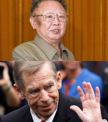 Kim Jong Il and Vaclav Havel