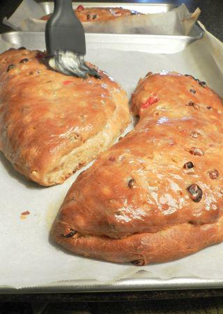 Stollen- paint hot with butter
